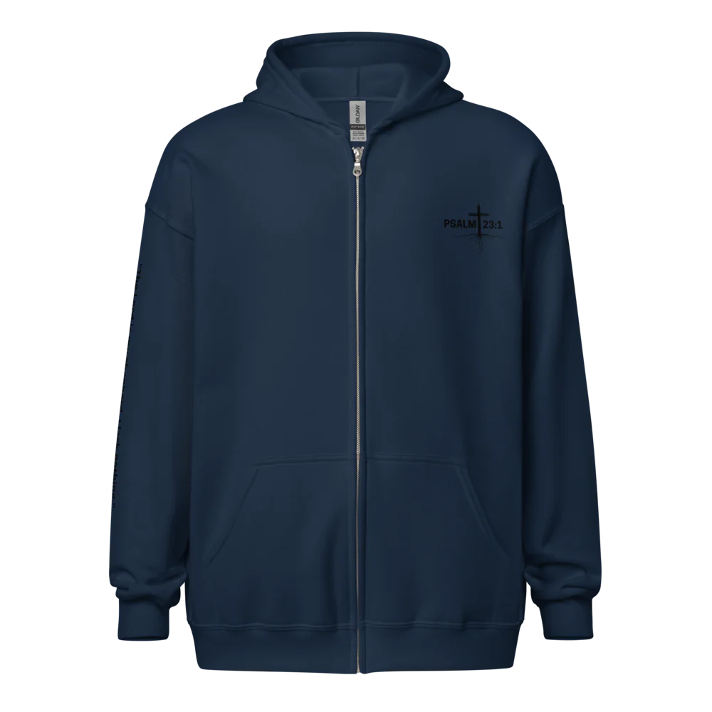 Rooted in Christ Unisex Zip Hoodie | 18600 | PSALM 23:1