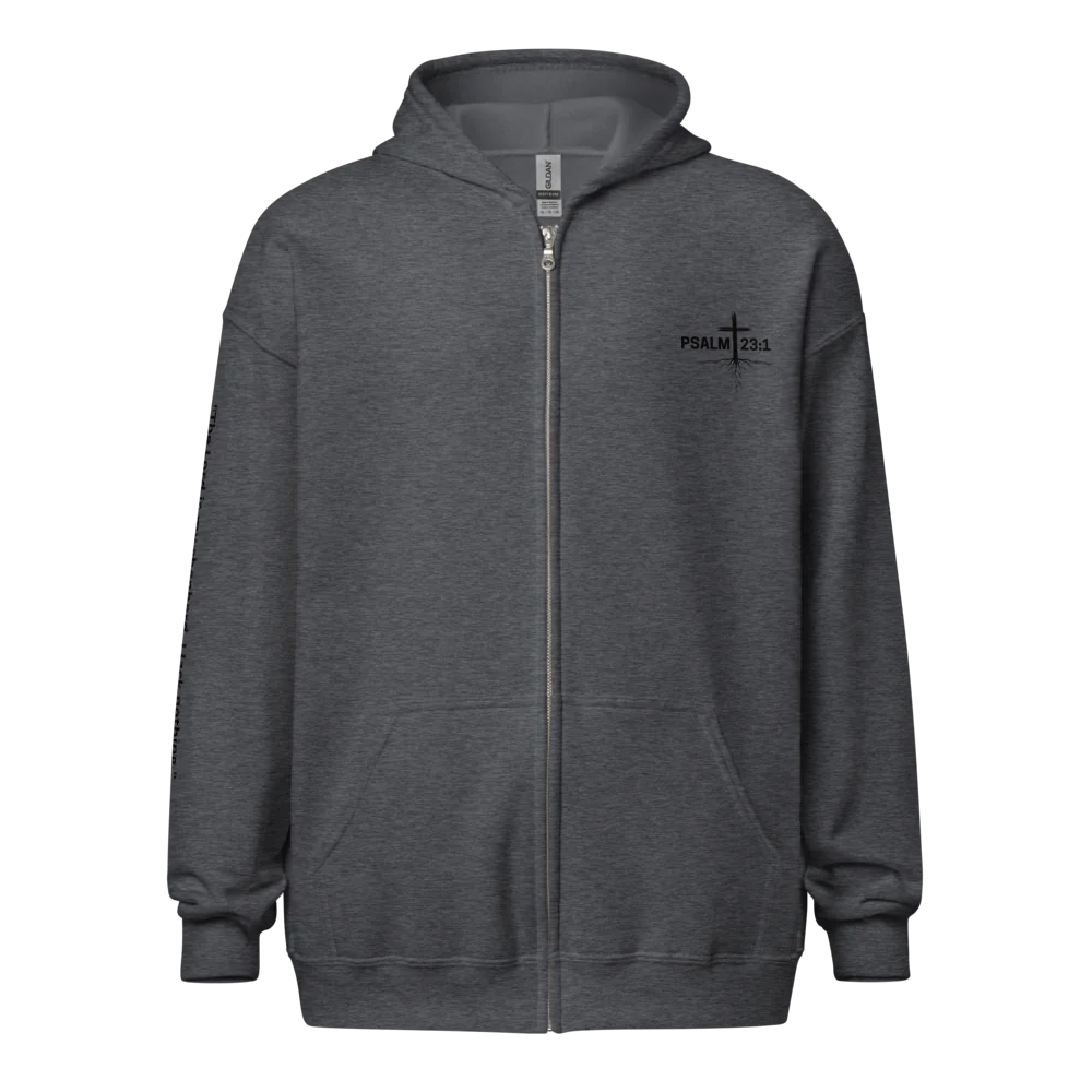 Rooted in Christ Unisex Zip Hoodie | 18600 | PSALM 23:1