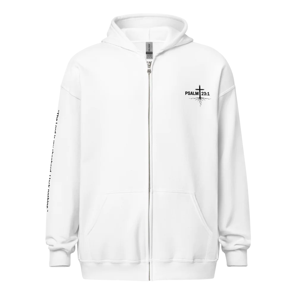 Rooted in Christ Unisex Zip Hoodie | 18600 | PSALM 23:1