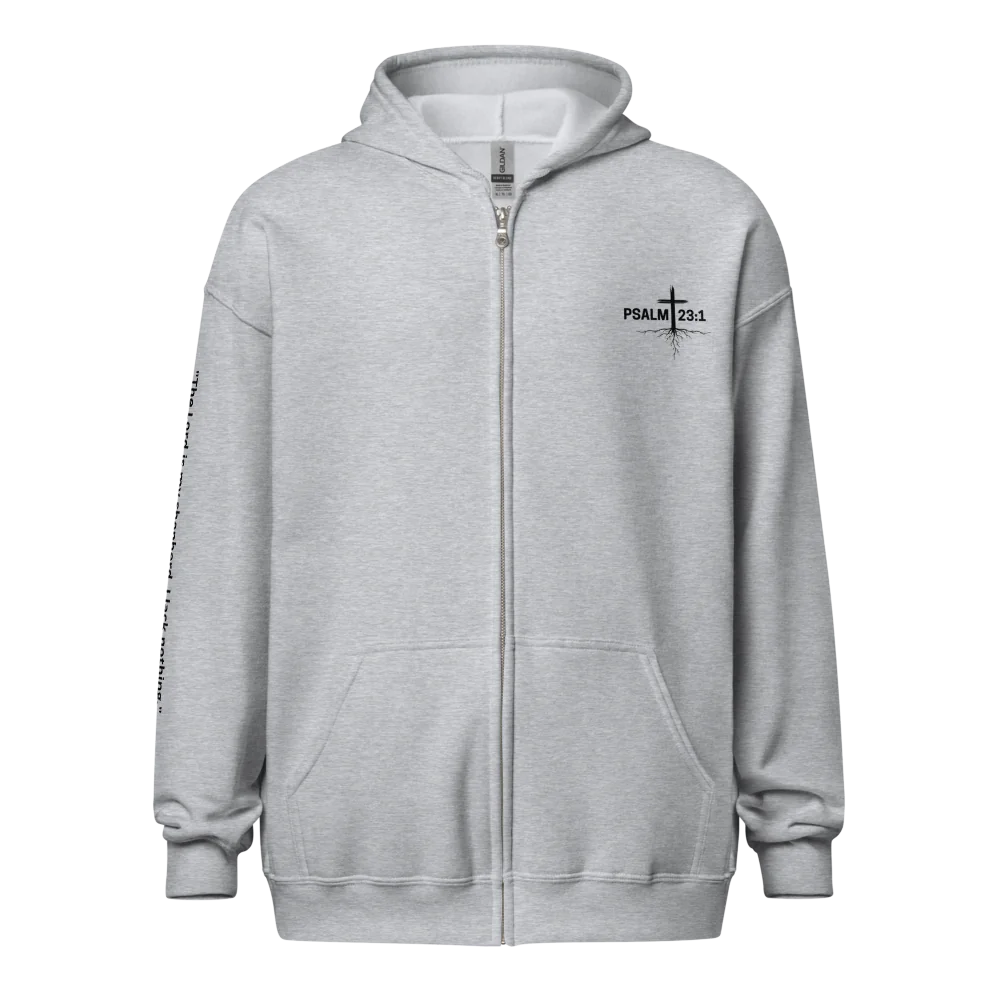 Rooted in Christ Unisex Zip Hoodie | 18600 | PSALM 23:1