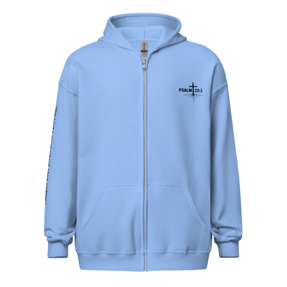 Rooted in Christ Unisex Zip Hoodie | 18600 | PSALM 23:1